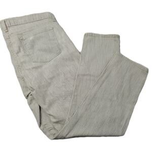 J Brand Aoki Ter Stripe Mid-rise Gray Slim Boyfriend Ankle Jeans size 29